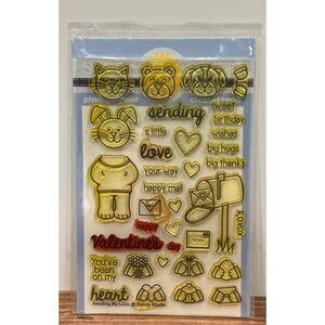 Sunny Studio Sending My Love Clear Stamps Set SSCL-122 Valentine